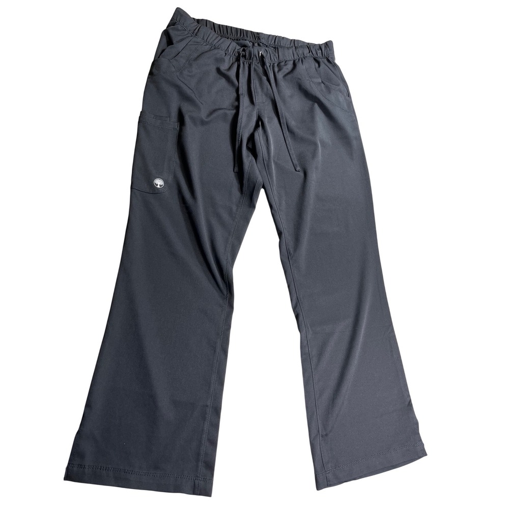 HH Works Healing Hands Scrub Pants Petite Medium Black Medical Uniform Stretch